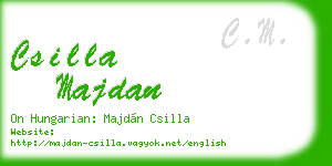 csilla majdan business card