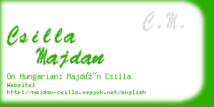 csilla majdan business card